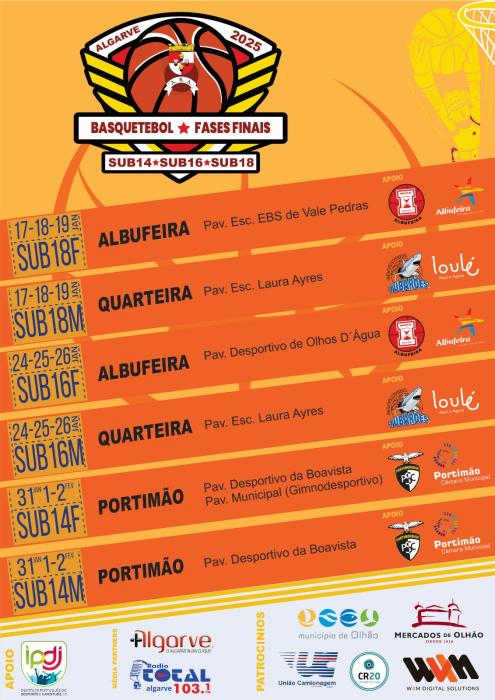 Cartaz - Basquetebol | Fases Finais Regionais