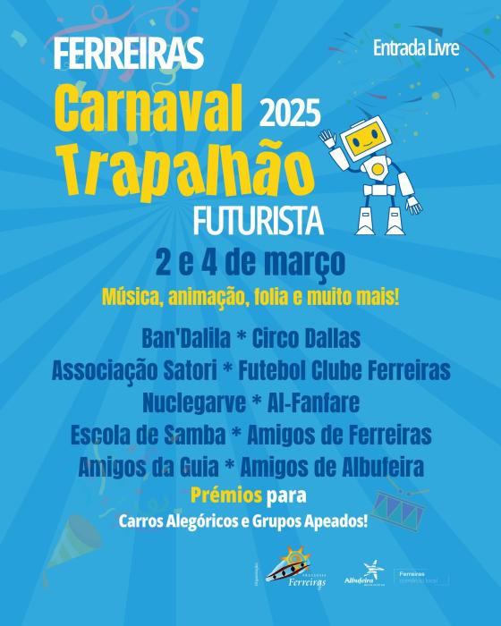 Cartaz - Carnaval Trapalhão Futurista | Ferreiras