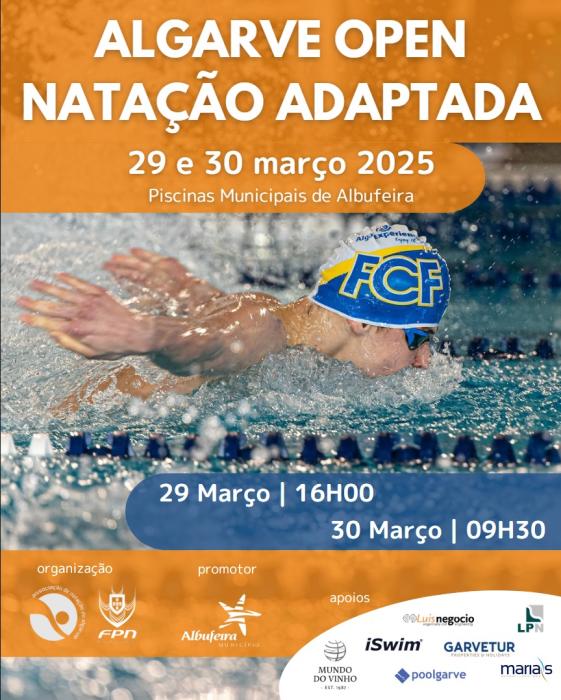 Cartaz - Algarve Open Natação Adaptada