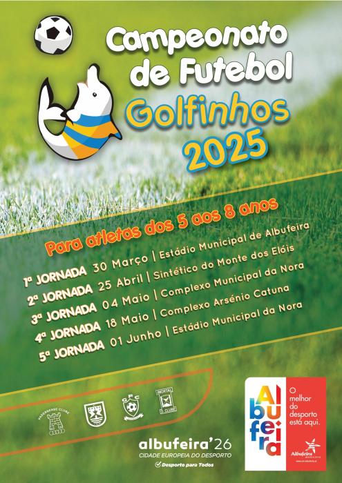Cartaz Calendário Campeonato Golfinhos 2025