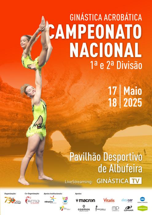 Cartaz - Campeonato Nacional de Ginástica Acrobática