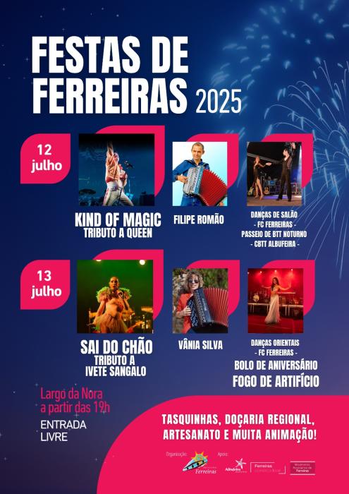 Cartaz - Festas de Ferreiras 2025