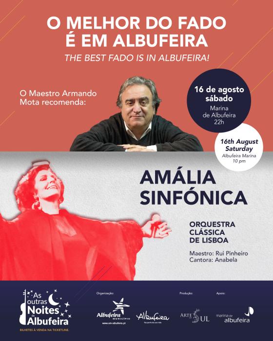 Cartaz - As outras noites de Albufeira | Amália Sinfónica