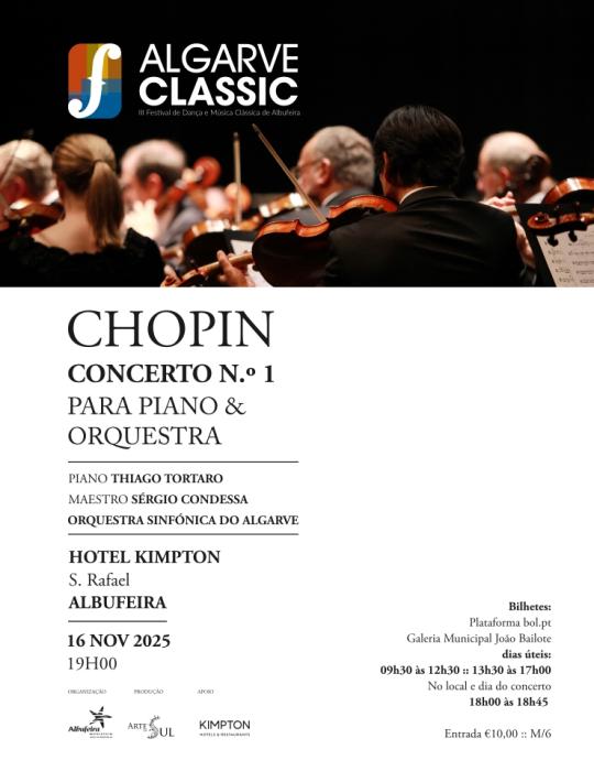 Cartaz - CHOPIN: Concerto n.º 1 para Piano & Orquestra