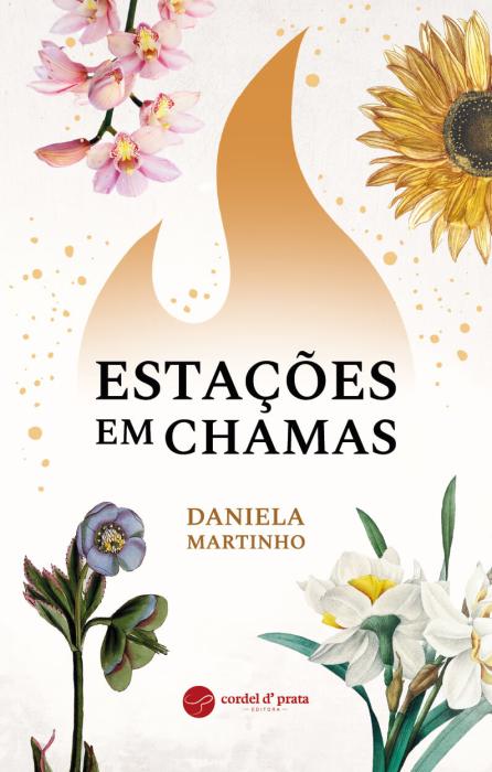 Capa do livro “Estações em Chamas” de Daniela Martinho