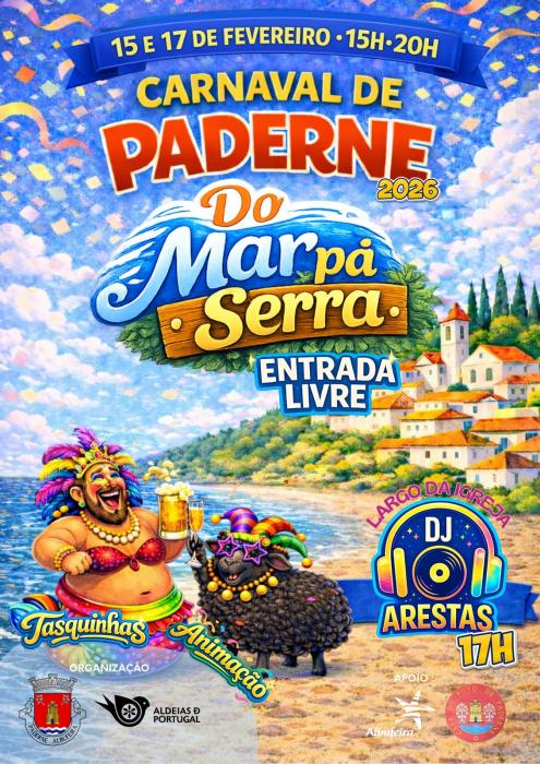 Cartaz - Carnaval de Paderne "Do Mar pá Serra"