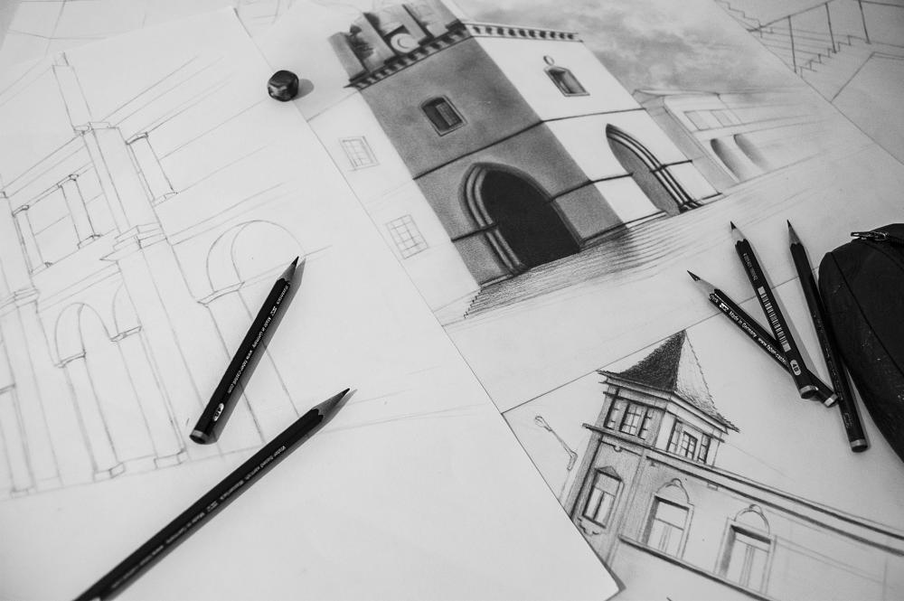 Oficina de Desenho - Perspetiva no desenho urbano