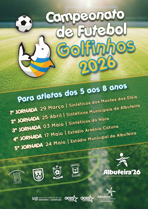 Cartaz - Campeonato de Futebol Golfinhos 2026