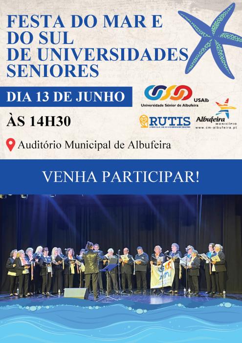 Cartaz - Festa do Mar e do Sul de Universidades Seniores