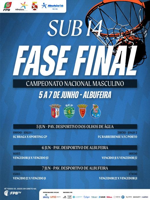 Cartaz - Basquetebol | Fase Final Nacional de Sub-14 Masculinos