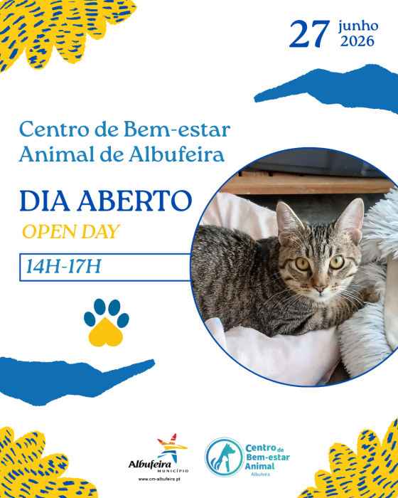 Cartaz | Dia Aberto - Centro de Bem-Estar Animal de Albufeira