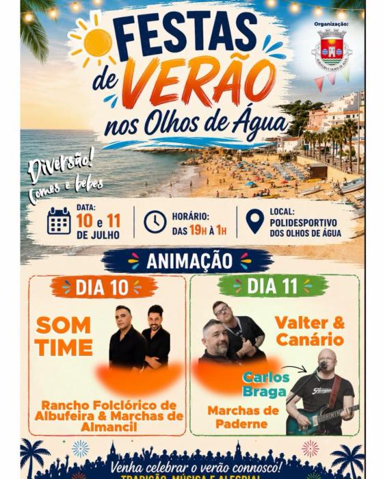 Cartaz - Festas de Verão nos Olhos de Água