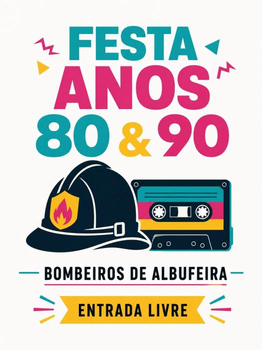 Cartaz - Festa Anos 80 & 90
