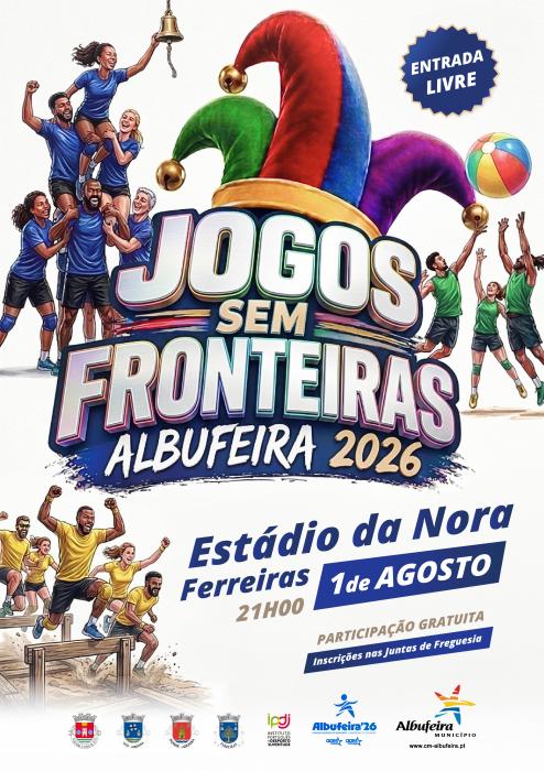 Cartaz - Jogos sem Fronteiras Albufeira 2026