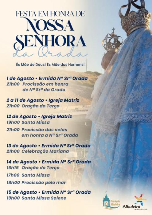 Cartaz - Festa em Honra de Nossa Senhora da Orada