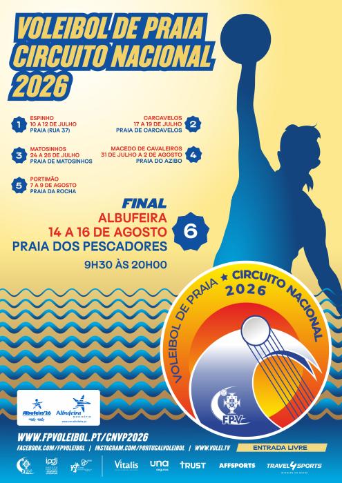 Cartaz - Final do Campeonato Nacional de Voleibol de Praia