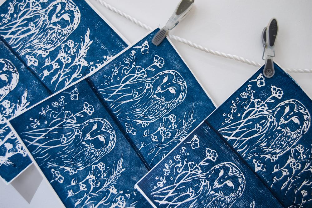 Workshop de Introdução à Gravura com folha musgami