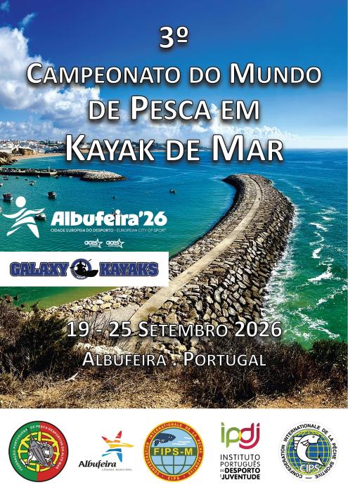 Cartaz 3.º Campeonato do Mundo de Pesca em Kayak