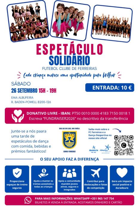Cartaz Espetáculo solidário