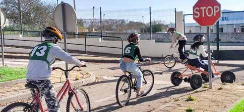 Pedalar aos sábados na Escola de Trânsito