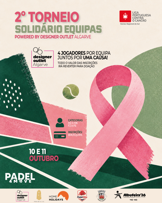 Cartaz - 2º Torneio Solidário por Equipas de Padel