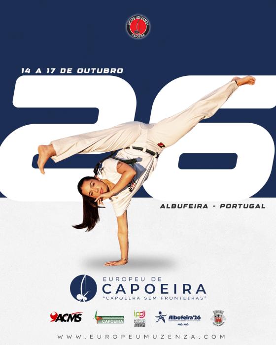 Cartaz - Campeonato Europeu de Capoeira MUZENZA 2026