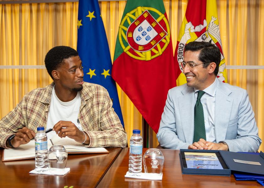 Rui Cristina recebeu Gerson Baldé