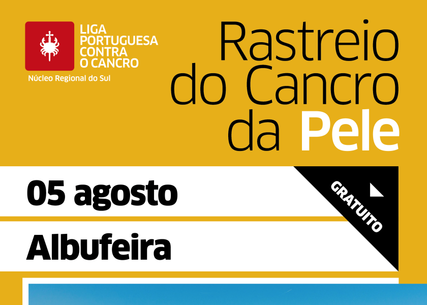 Cartaz Iniciativa de rastreio ao cancro da pele