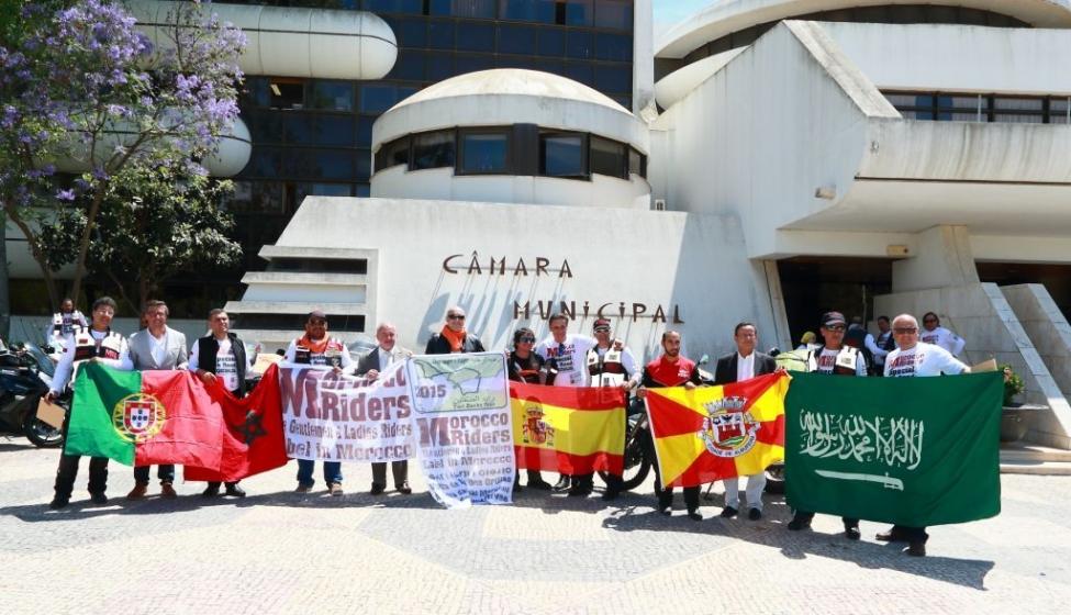 ALBUFEIRA NA ROTA DA PROVA DE MOTOCICLISMO RAID DES DEUX RIVES