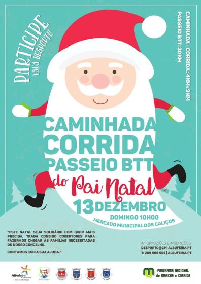 CAMINHADA E CORRIDA DO PAI NATAL INTEGRA PASSEIO DE BTT