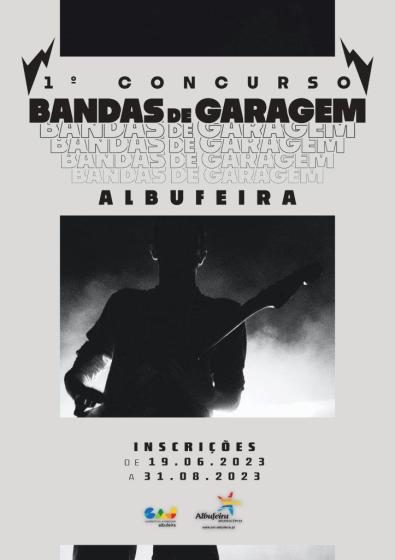 Cartaz - 1º Concurso de Bandas de Garagem de Albufeira