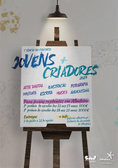 Cartaz - Concurso &quot;Jovens + Criadores&quot;