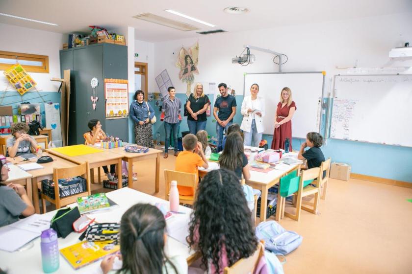 Sala de aula com os alunos