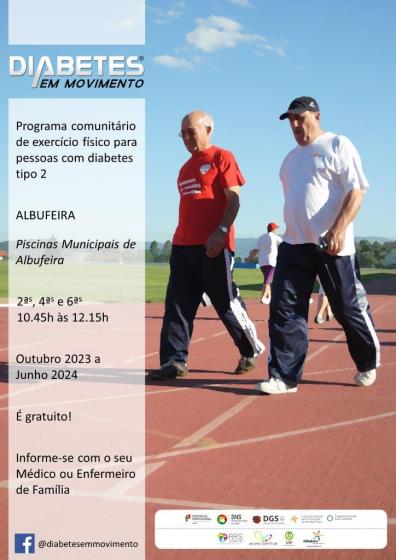 Cartaz do programa Diabetes em Movimento