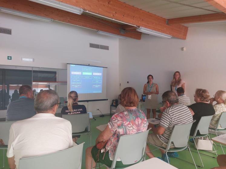 Sessão de apresentação do programa na sala de Fitness das Piscinas Municipais