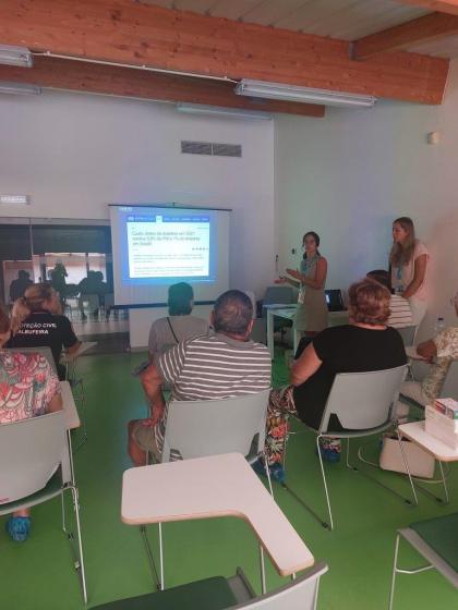 Sessão de apresentação do programa na sala de Fitness das Piscinas Municipais