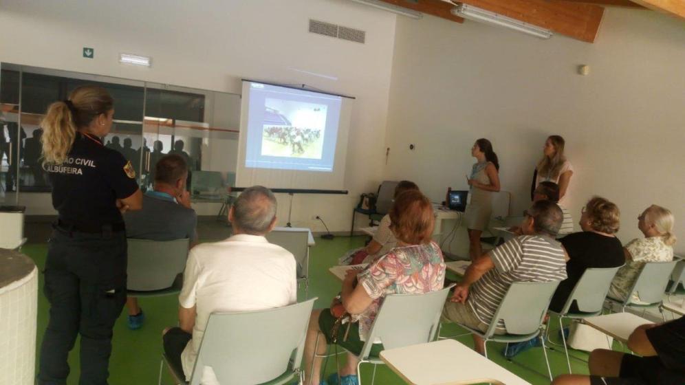 Sessão de apresentação do programa na sala de Fitness das Piscinas Municipais