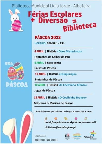 Cartaz - Férias Escolares + Diversão = Biblioteca