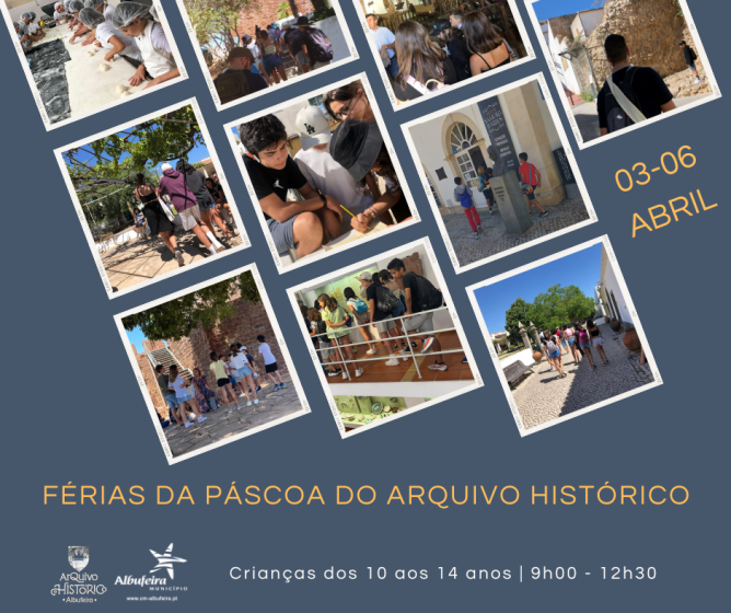 Cartaz - Férias da Páscoa no Arquivo Histórico