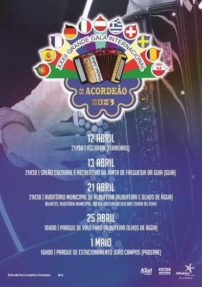 Cartaz - XXXII Grande Gala Internacional do Acordeão