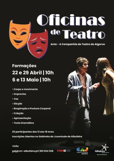 Cartaz - Oficinas de Teatro