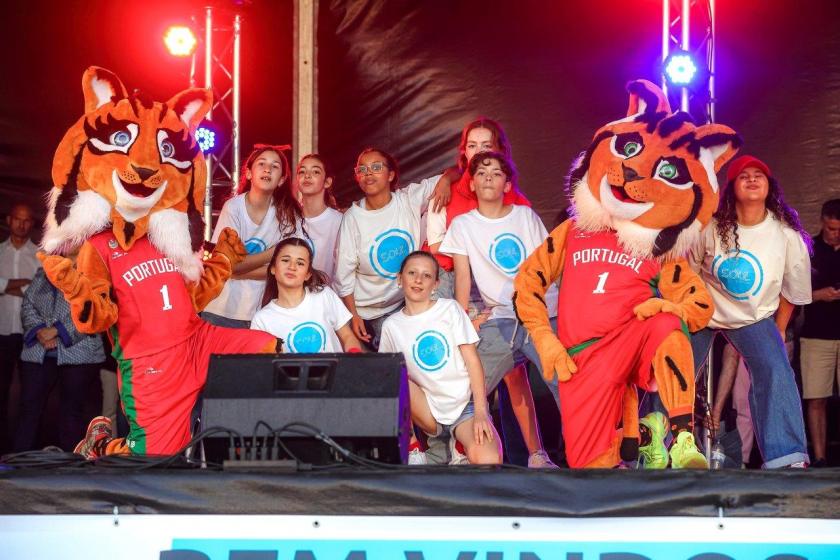 Cerimónia de abertura da Festa do Basquetebol Juvenil