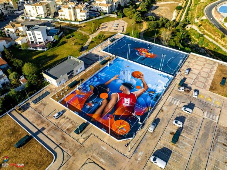 vista aérea campos 3x3 BasketArt