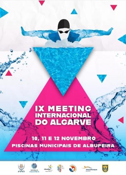 Cartaz 9.ª edição do Meeting Internacional do Algarve em Natação