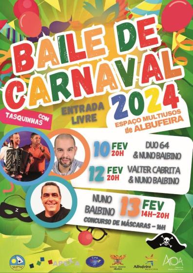Cartaz Baile de Carnaval EMA