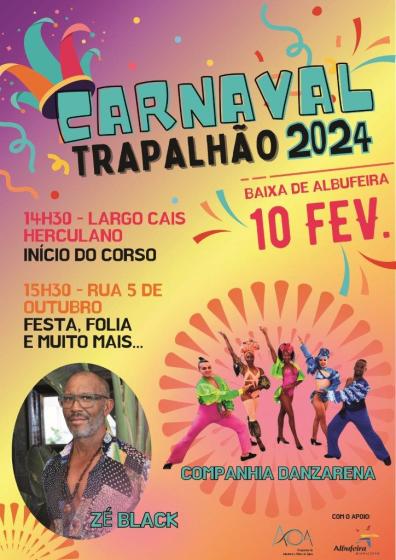 Cartaz Carnaval Trapalhão de Albufeira