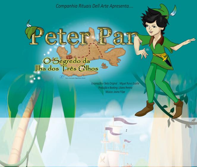 Espetáculo Peter Pan e o Segredo da Ilha dos três olhos