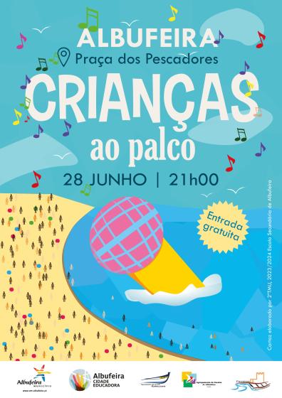 Cartaz - Crianças ao palco