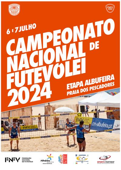 Cartaz Campeonato Nacional de Futevolei 2024