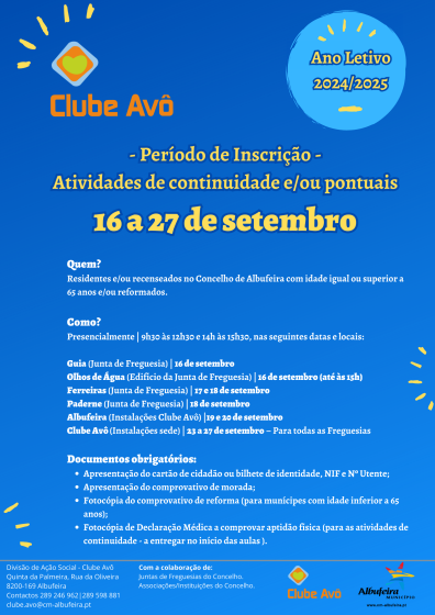 Cartaz Clube Avô